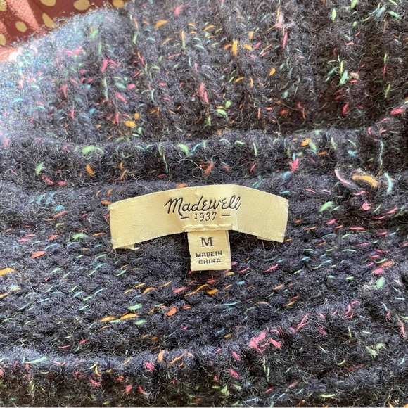 Madewell Navy Blue Softfleck Sweater - Picture 6 of 6